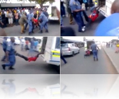Mido Macias dragged by police south africa